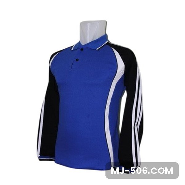 Baju Seragam Olahraga Warna Benhur Hitam, kaos olahraga kerah polo biru benhur dengan lengan hitam dan list putih dan list putih di lengan