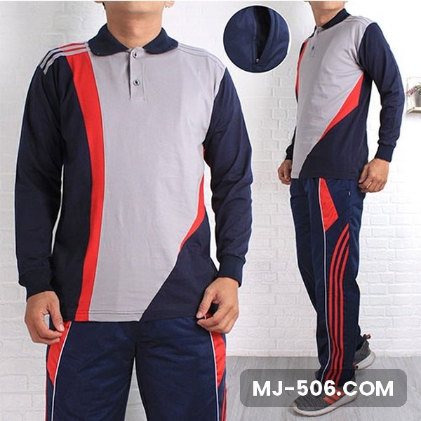 Baju Training Abu Dongker Baju Training Abu Dongker, setelan baju training polo katun cardet 24s dan celana training diadora