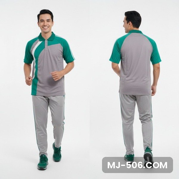Baju Training Pria Abu Hijau Celana Abu Baju Training Pria Abu Hijau Celana Abu, setelan baju training polo lengan pendek katun cardet 24s dan celana training diadora