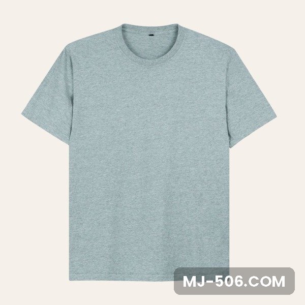 Kaos Polos Lengan Pendek Abu Misty Kaos polos lengan pendek warna abu misty, katun combed 30s tampak depan