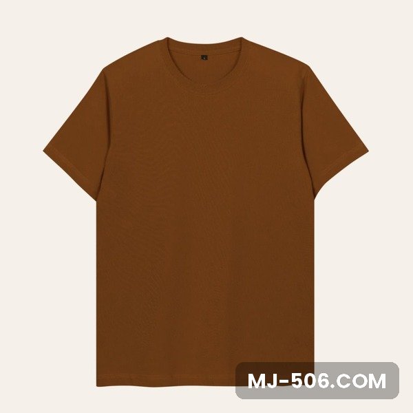 Kaos Polos Lengan Pendek Caramel Kaos polos lengan pendek warna caramel, katun combed 30s tampak depan