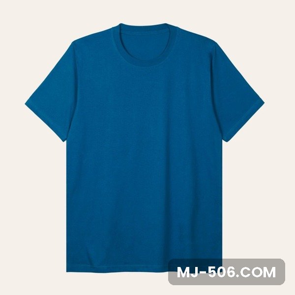 Kaos Polos Lengan Pendek Classic Blue Kaos polos lengan pendek warna classic blue, katun combed 30s tampak depan