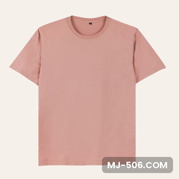 Kaos Polos Lengan Pendek Dusty Pink Kaos polos lengan pendek warna dusty pink, katun combed 30s tampak depan