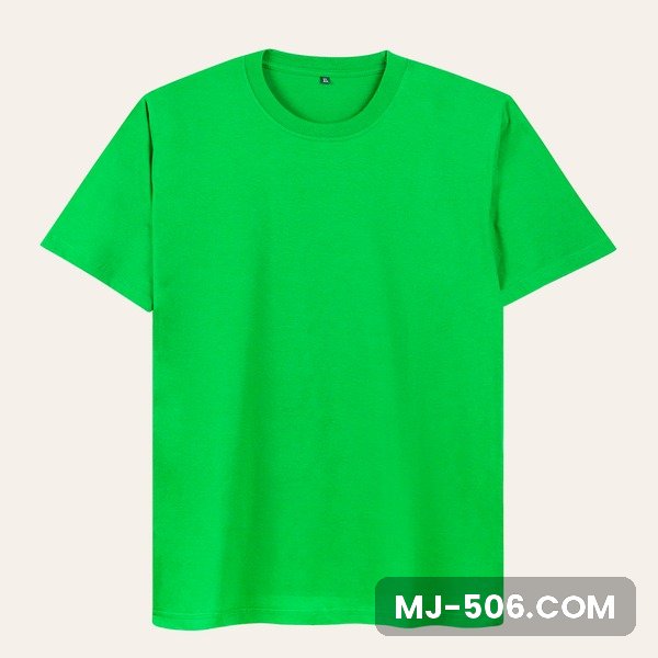 Kaos Polos Lengan Pendek Hijau Fuji Kaos polos lengan pendek warna hijau fuji, katun combed 30s tampak depan