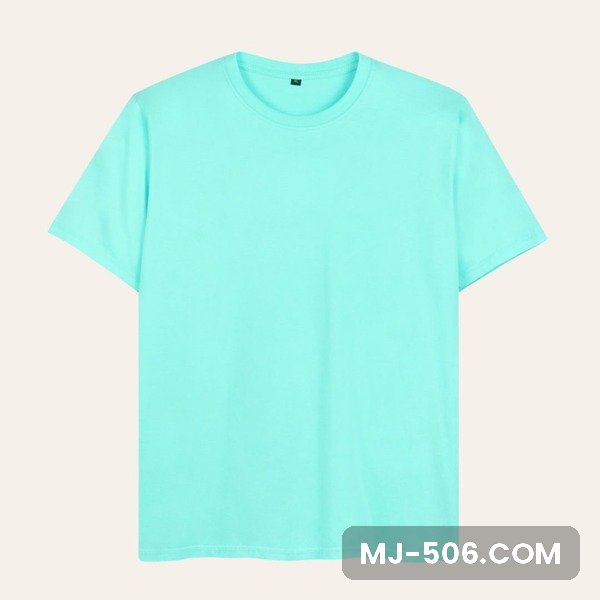 Kaos Polos Lengan Pendek Mint Kaos polos lengan pendek warna mint, katun combed 30s tampak depan