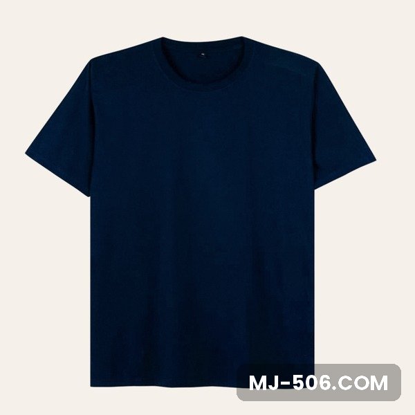 Kaos Polos Lengan Pendek Navy Tua Kaos polos lengan pendek warna navy tua, katun combed 30s tampak depan