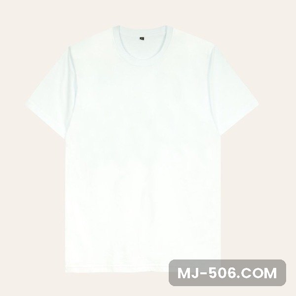 Kaos Polos Lengan Pendek Putih Bersih Kaos polos lengan pendek warna putih bersih, katun combed 30s tampak depan