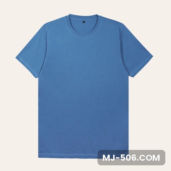 Kaos Polos Lengan Pendek Steel Blue Kaos polos lengan pendek warna steel blue, katun combed 30s tampak depan