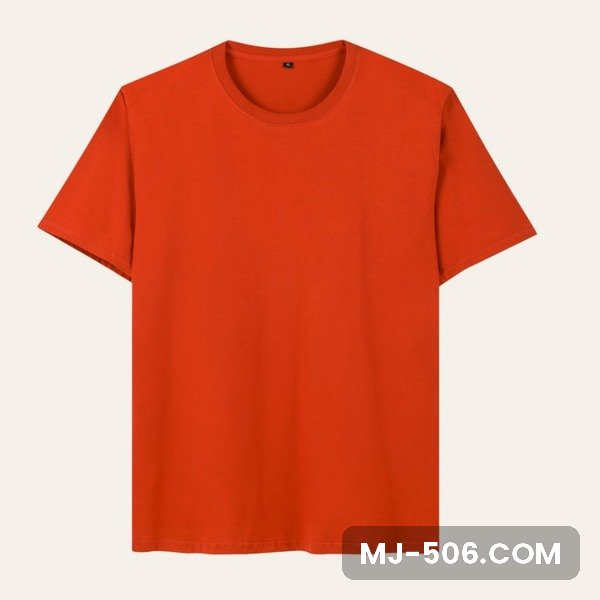 Kaos Polos Lengan Pendek Teracota Kaos polos lengan pendek warna teracota, katun combed 30s tampak depan