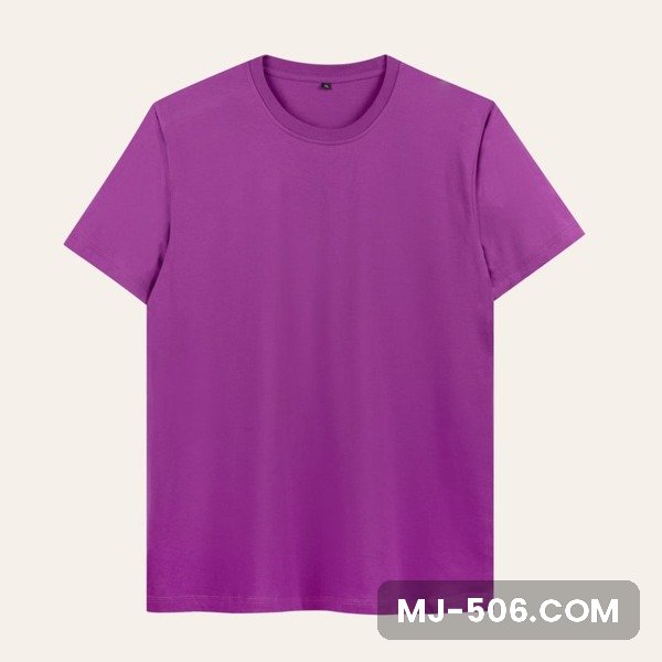 Kaos Polos Lengan Pendek Ungu Violet Kaos polos lengan pendek warna ungu violet, katun combed 30s tampak depan
