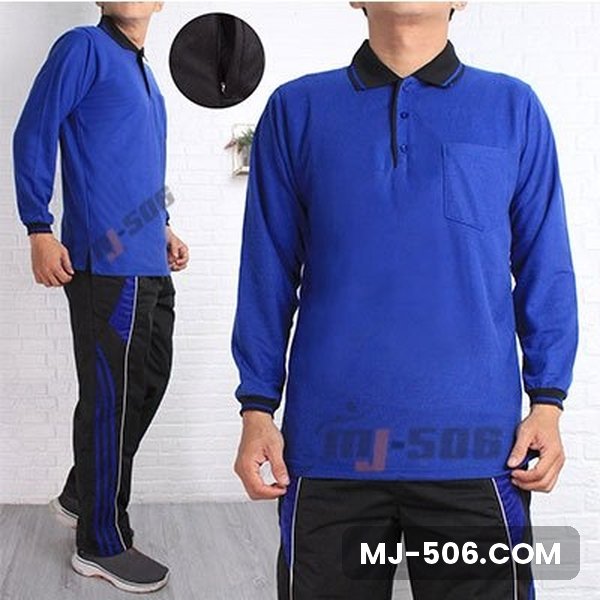 Polo Lacos Lengan Panjang Biru Benhur Kerah Hitam Polo Lacos Lengan Panjang Biru Benhur Kerah Hitam, setelan polo lacos lengan panjang dan celana training diadora
