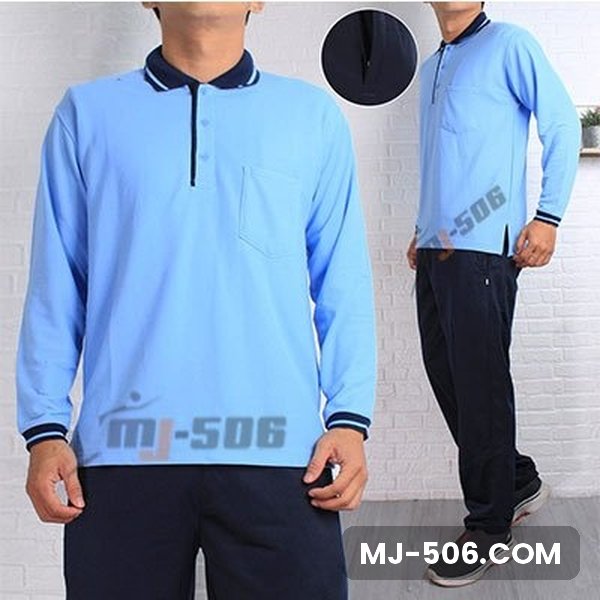 Polo Lacos Lengan Panjang Biru Muda Kerah Dongker Polo Lacos Lengan Panjang Biru Muda Kerah Dongker, setelan polo lacos lengan panjang dan celana training diadora