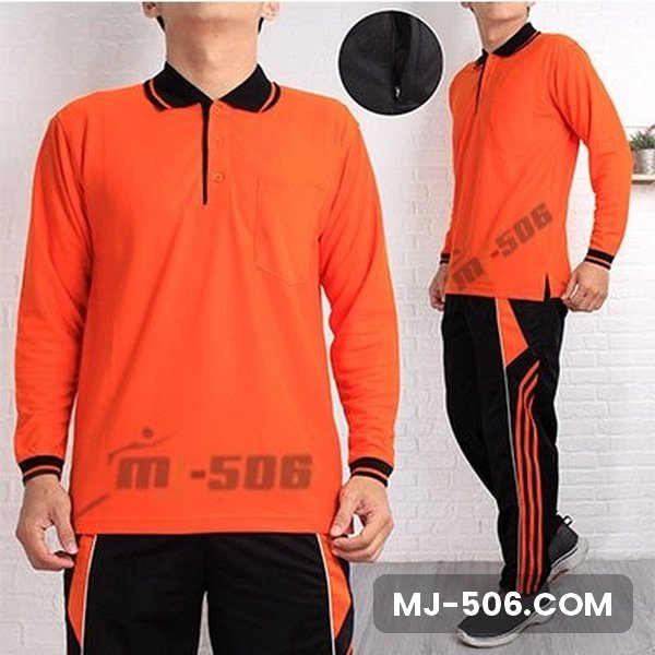 Polo Lacos Lengan Panjang Oranye Kerah Hitam Polo Lacos Lengan Panjang Oranye Kerah Hitam, setelan polo lacos lengan panjang dan celana training diadora