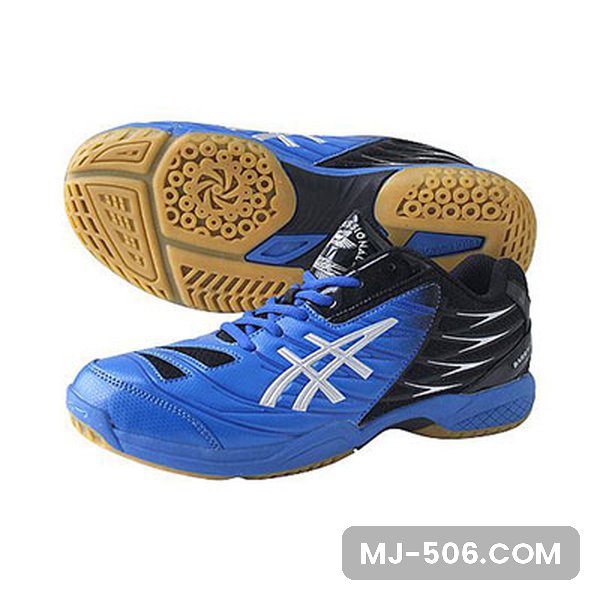 Sepatu Badminton Barracuda Blue Sepatu Badminton Barracuda Blue, sepatu badminton Professional model Barracuda warna blue tampak samping dan sol