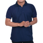 Kaos Polo Biru Dongker Polos