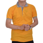 Kaos Polo Kuning Krah Abu