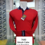 Pusat Polo Shirt Lakos Katun Lengan Panjang