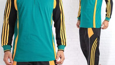 Produksi Setelan Training Baju Kaos Olahraga Lengan Panjang