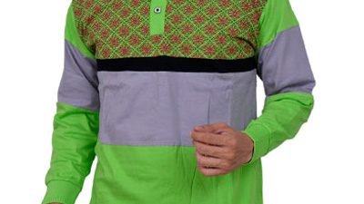 Kaos Olahraga Kombinasi Batik