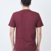 Kaos Polos Pria Warna Maroon - Gambar 2