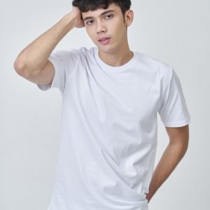 Kaos Polos Pria Putih Bersih