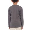 Kaos Polos Anak Lengan Panjang Abu Tua - Gambar 3