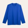Kaos Polos Biru Benhur Lengan Panjang