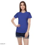 Kaos Polos Wanita Warna Biru Benhur