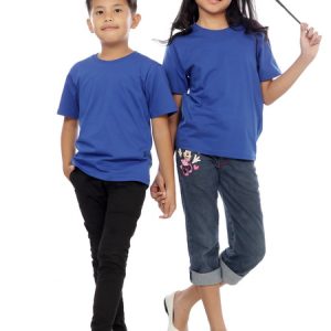Kaos Polos Anak Warna Biru Benhur