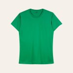 Kaos Polos Slimfit Wanita Warna Hijau Botol