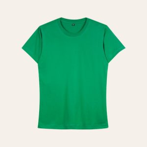 Kaos Polos Slimfit Wanita Warna Hijau Botol