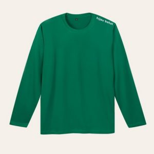 Kaos Polos Hijau Botol Lengan Panjang