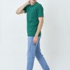 Kaos Polos Pria Hijau Botol - Gambar 2