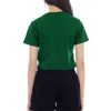 Kaos Polos Wanita Warna Hijau Botol - Gambar 3
