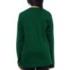 Kaos Polos Wanita Lengan Panjang Hijau Botol - Gambar 4