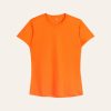 Kaos Polos Slimfit Wanita Warna Orange