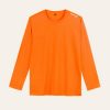 Kaos Polos Orange Lengan Panjang