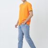 Kaos Polos Pria Warna Orange - Gambar 2