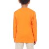 Kaos Polos Anak Lengan Panjang Warna Orange - Gambar 3