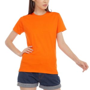 Kaos Polos Wanita Warna Orange