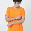 Kaos Polos Pria Warna Orange