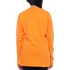 Kaos Polos Wanita Lengan Panjang Warna Orange - Gambar 4