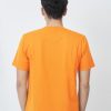 Kaos Polos Pria Warna Orange - Gambar 3