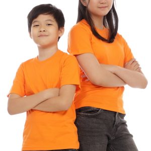 Kaos Polos Anak Warna Orange