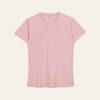 Kaos Polos Slimfit Wanita Warna Baby Pink
