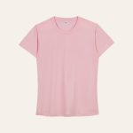 Kaos Polos Slimfit Wanita Warna Baby Pink