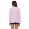 Kaos Polos Wanita Lengan Panjang Baby Pink - Gambar 3