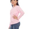 Kaos Polos Anak Lengan Panjang Pink Baby - Gambar 2