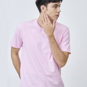 Kaos Polos Pria Pink Baby
