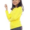 Kaos Polos Anak Lengan Panjang Kuning Kenari - Gambar 2